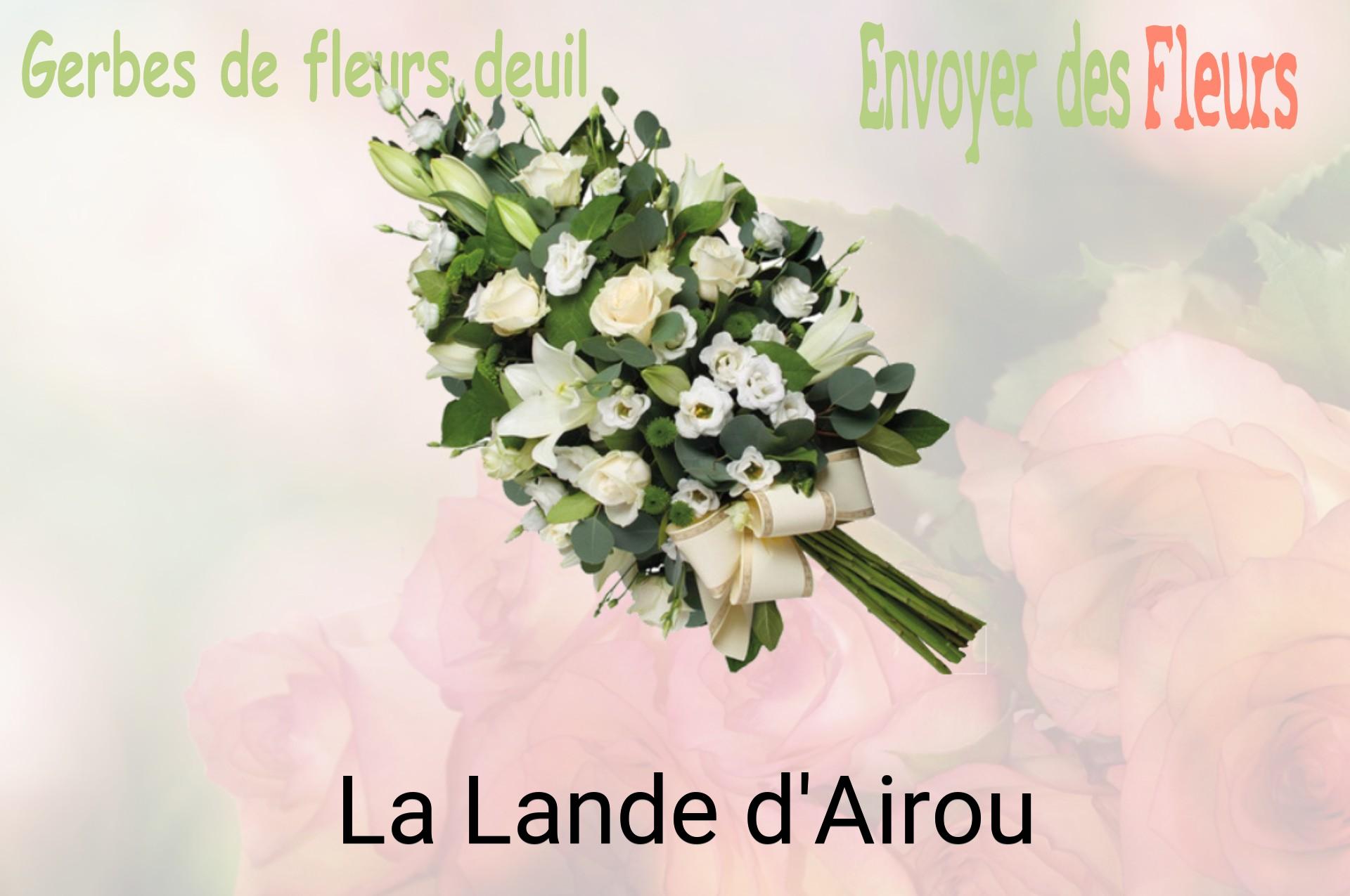Gerbe de fleurs de deuil livrée à La Lande-d'Airou